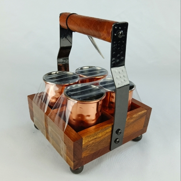 SI Hammered Copper Glass Shots. - Picture 4 of 11